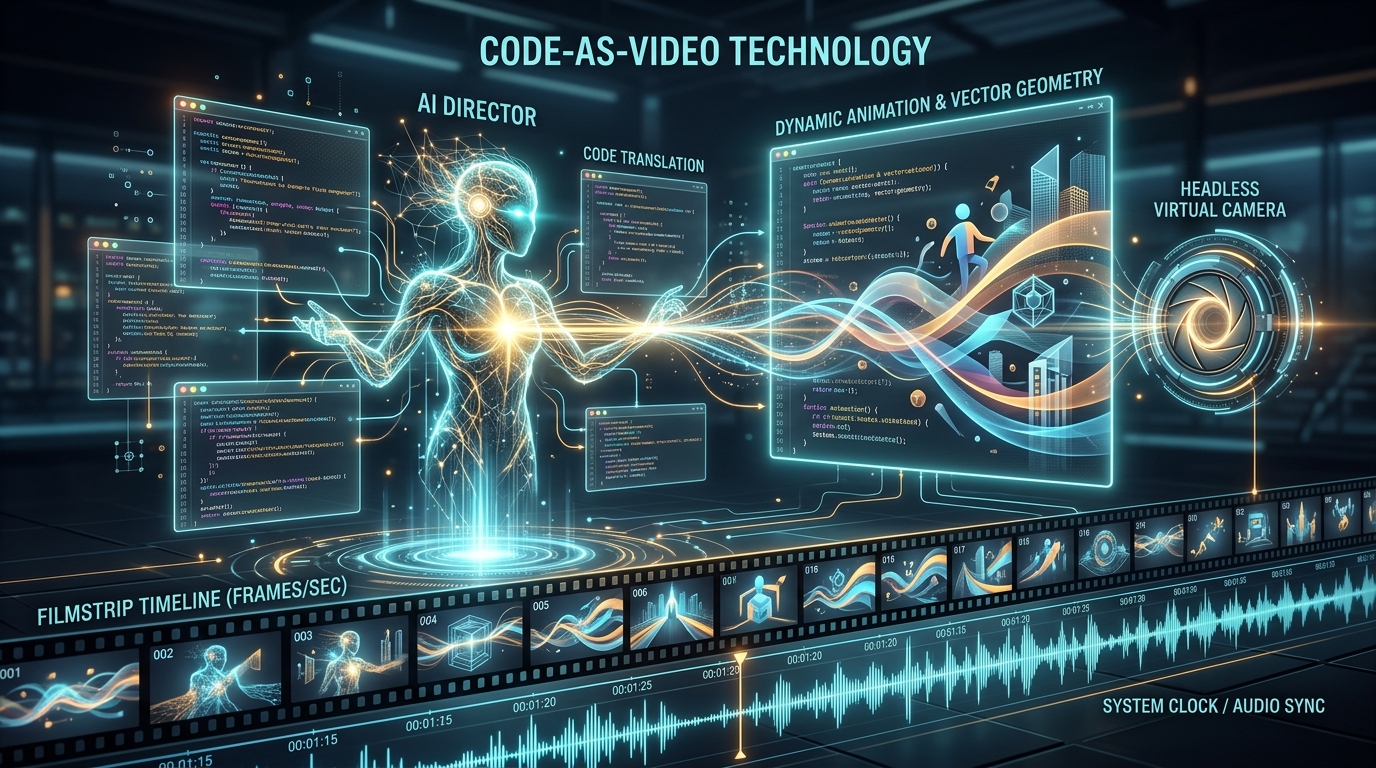 代码即视频（Code-as-Video）：解密 Claude Opus 5.5 如何靠前端代码与无头浏览器逐帧画出动效大片
