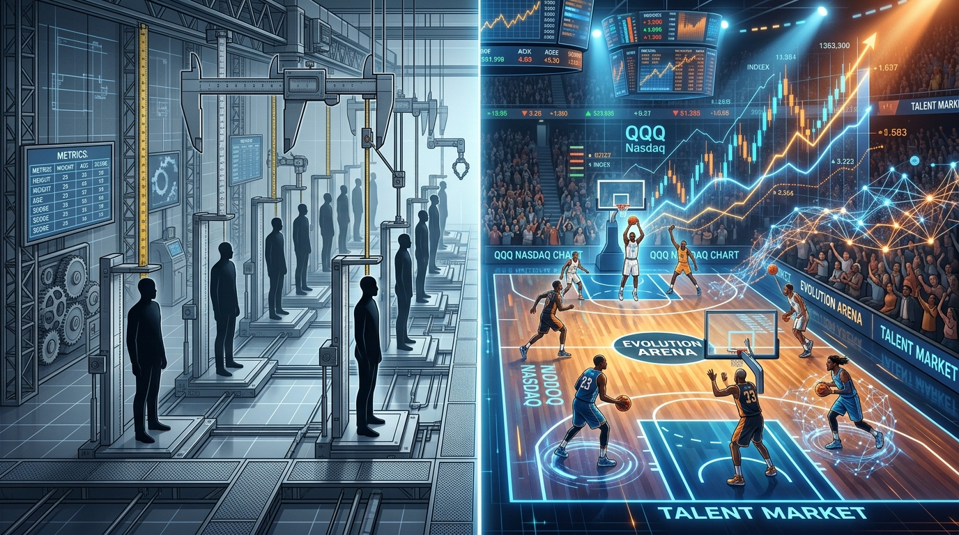 从男篮溃败到纳斯达克100：为什么“预设答案”终将败给“演化系统”？