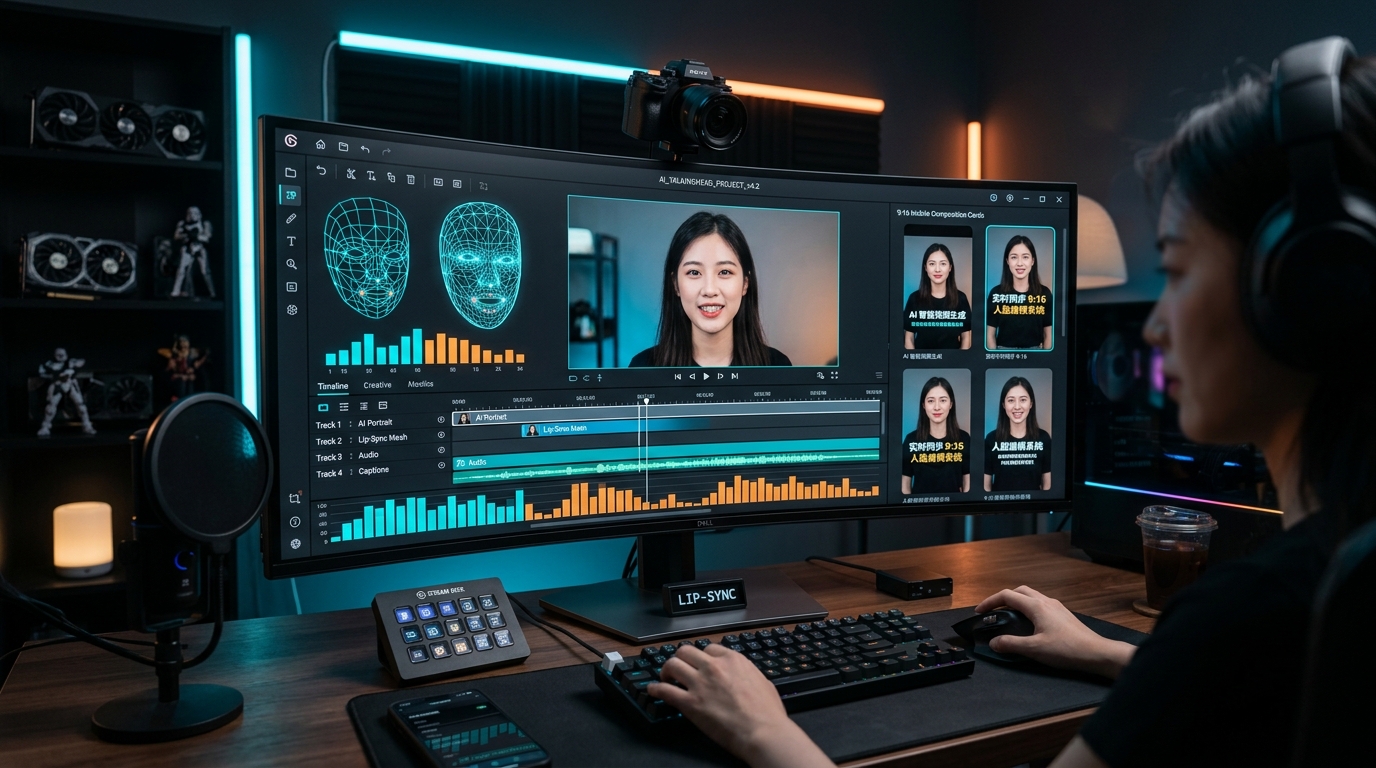 告别镜头恐惧与万元订阅：深度拆解开源神器 video-ai-talking —— 零服务器、纯本地运行的 AI 真人口播视频合成引擎（阿里 VideoRetalk + CosyVoice/火山 + FFmpeg 全链路拆解）