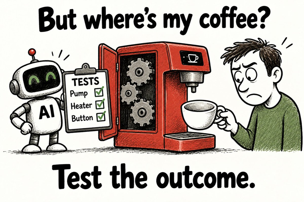 But where is my coffee? Test the outcome.